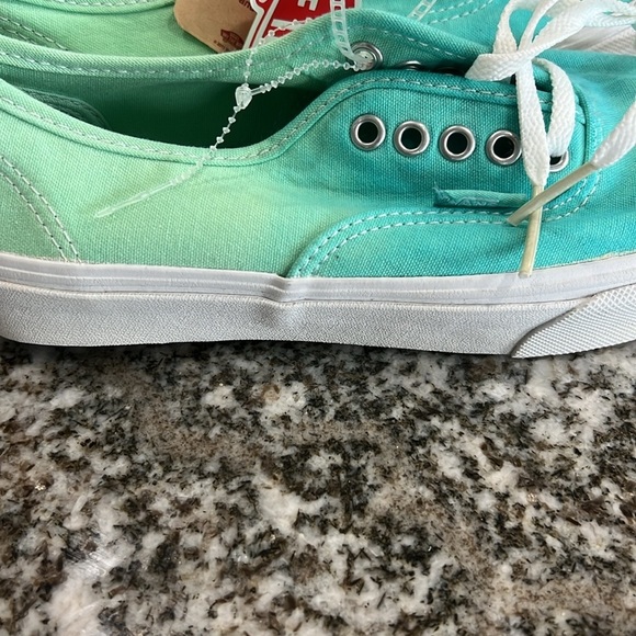 Vans Classic Slim Tennis Shoe Mens Boys Girls Womens Tie Dye Green Blue Kids - Picture 7 of 10